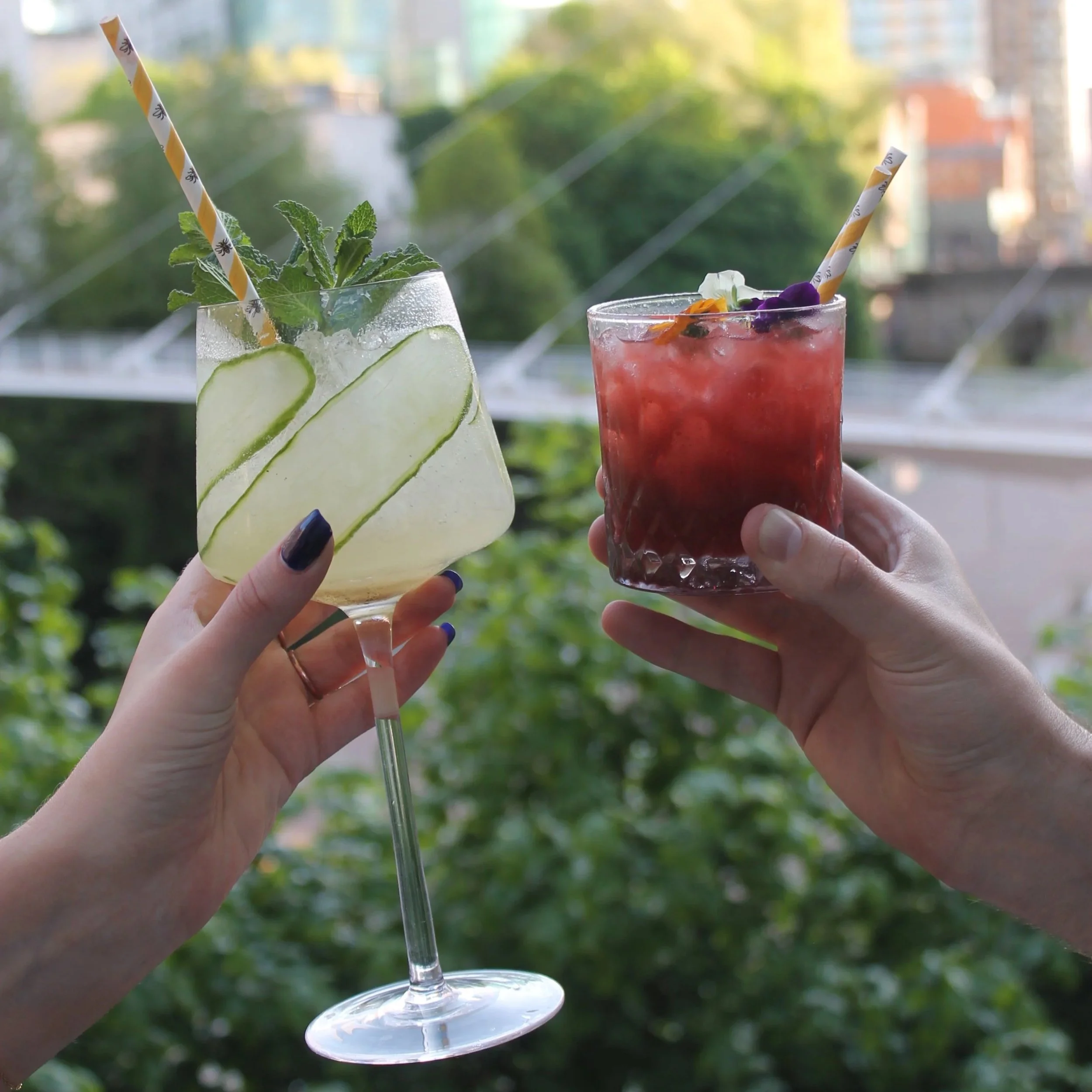 Spring Cocktails on the Terrace