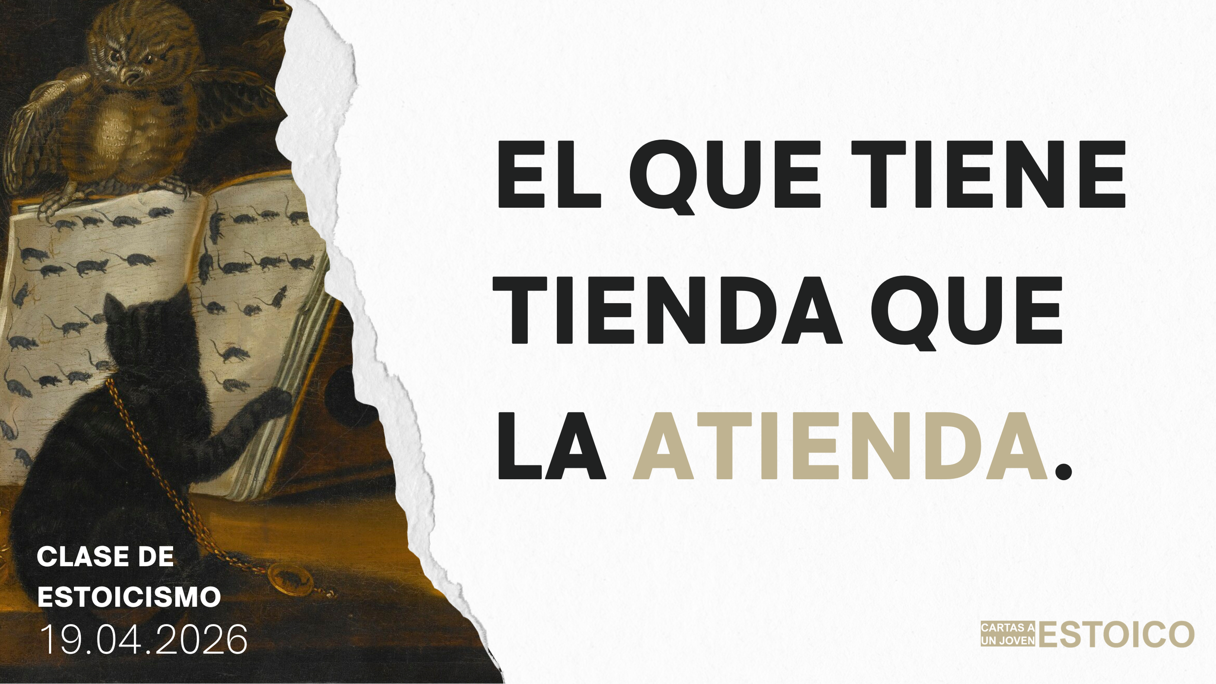 El que tiene tienda que la atienda