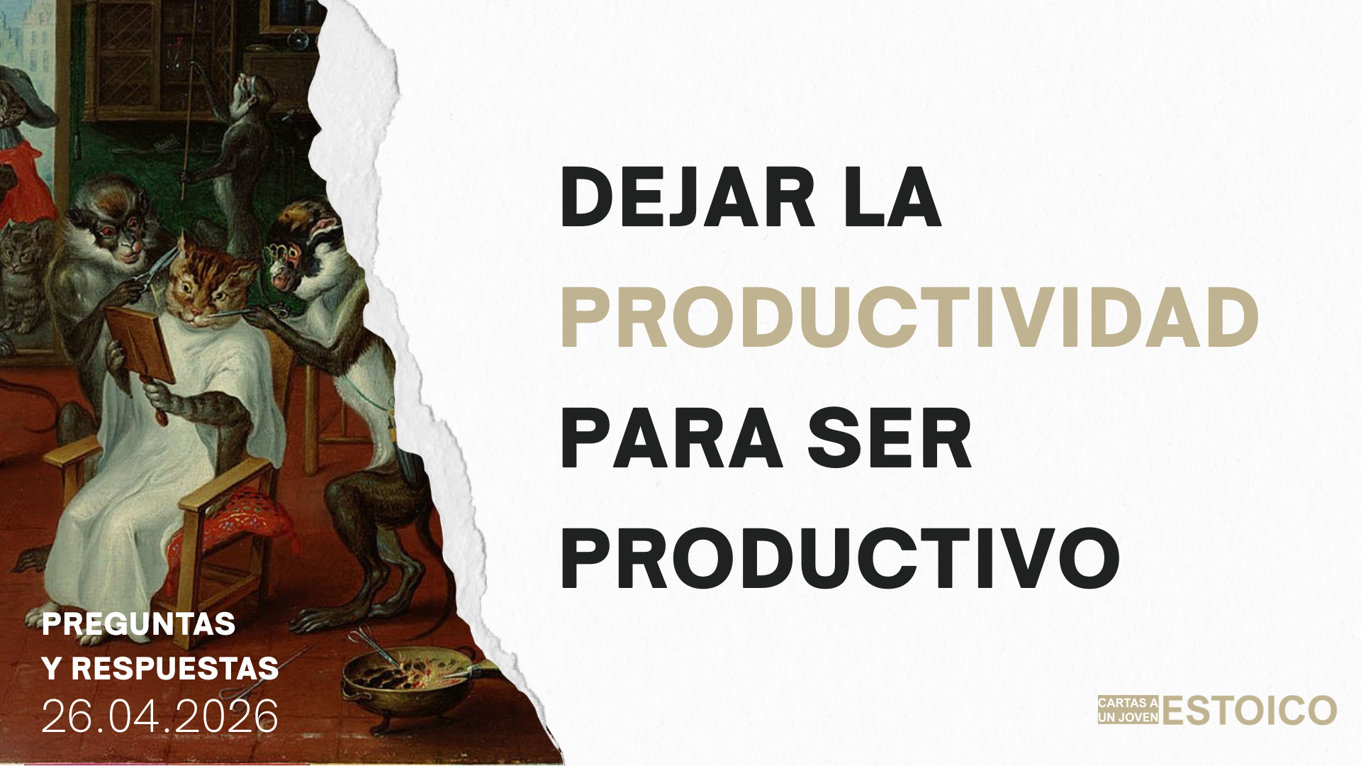 Dejar la productividad para ser productivo