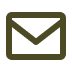 Outline of an envelope icon on a black background