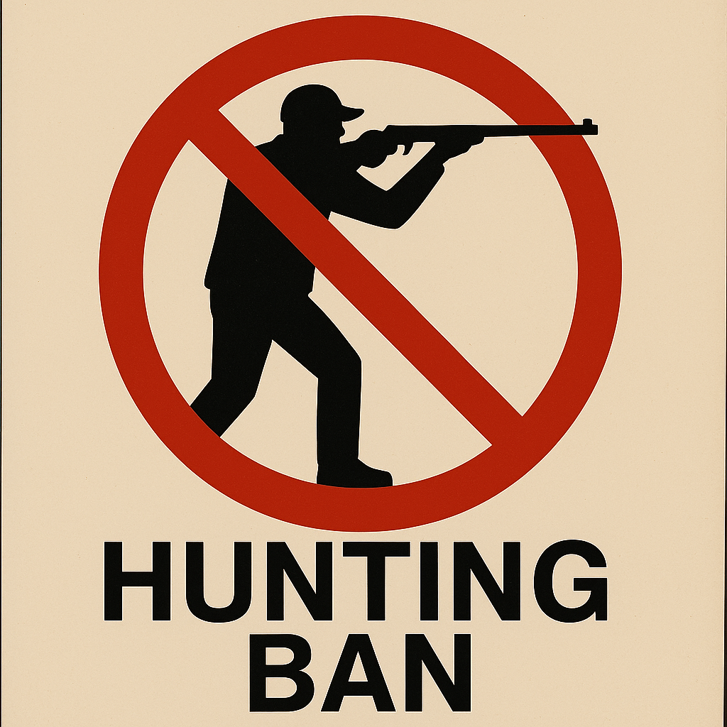 HUNTING BANNED!