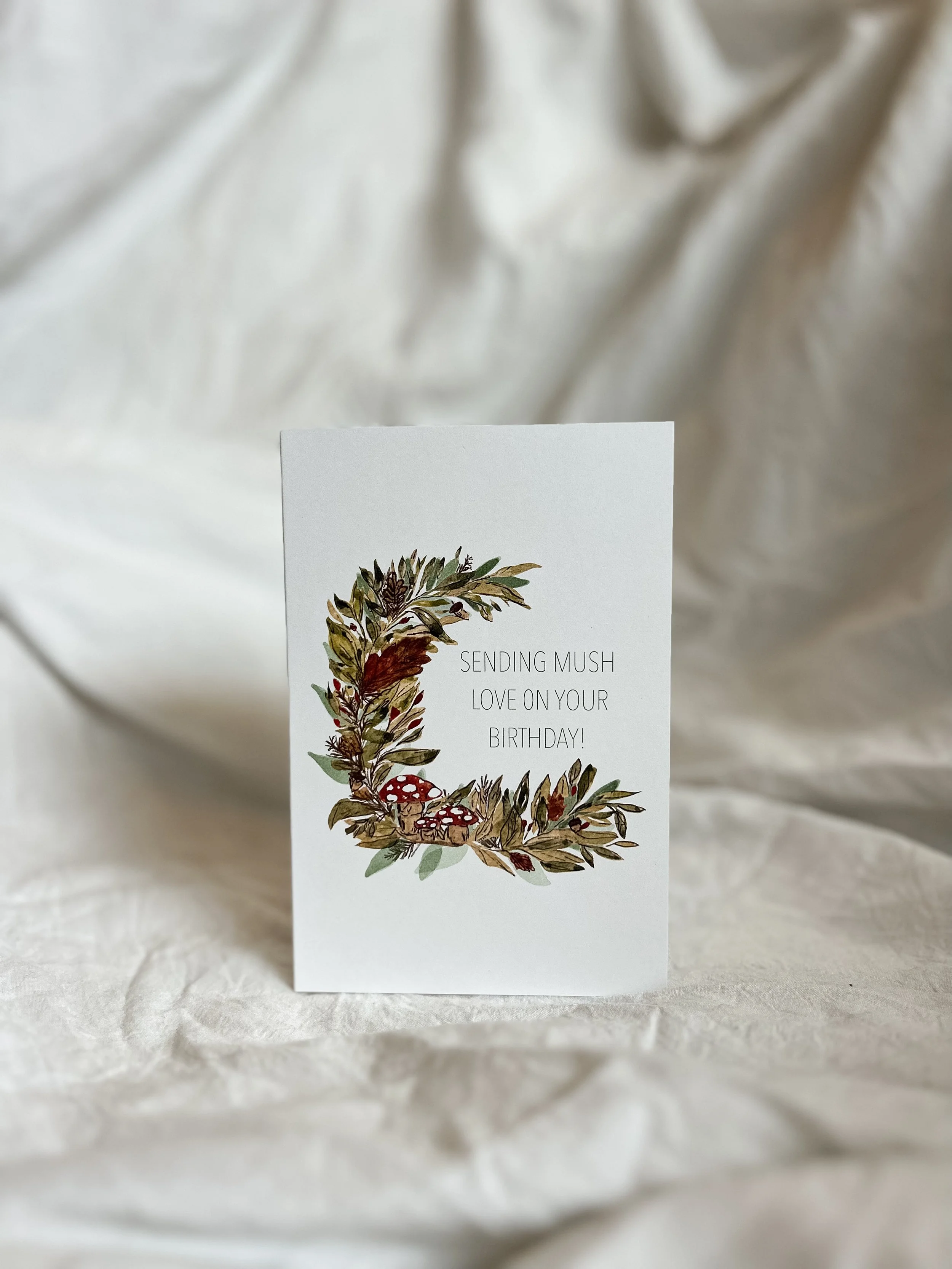 Mushroom Birthday Card