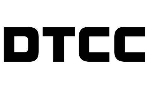 The word 'DTC' written in large, white, outlined letters on a black background.