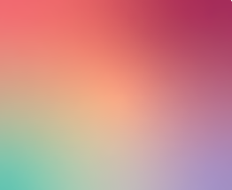 A colorful gradient background with smooth transitions between pink, peach, purple, and teal hues.