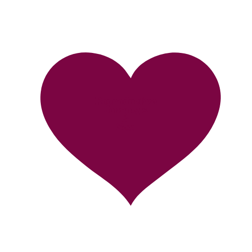 A purple heart symbol on a black background.