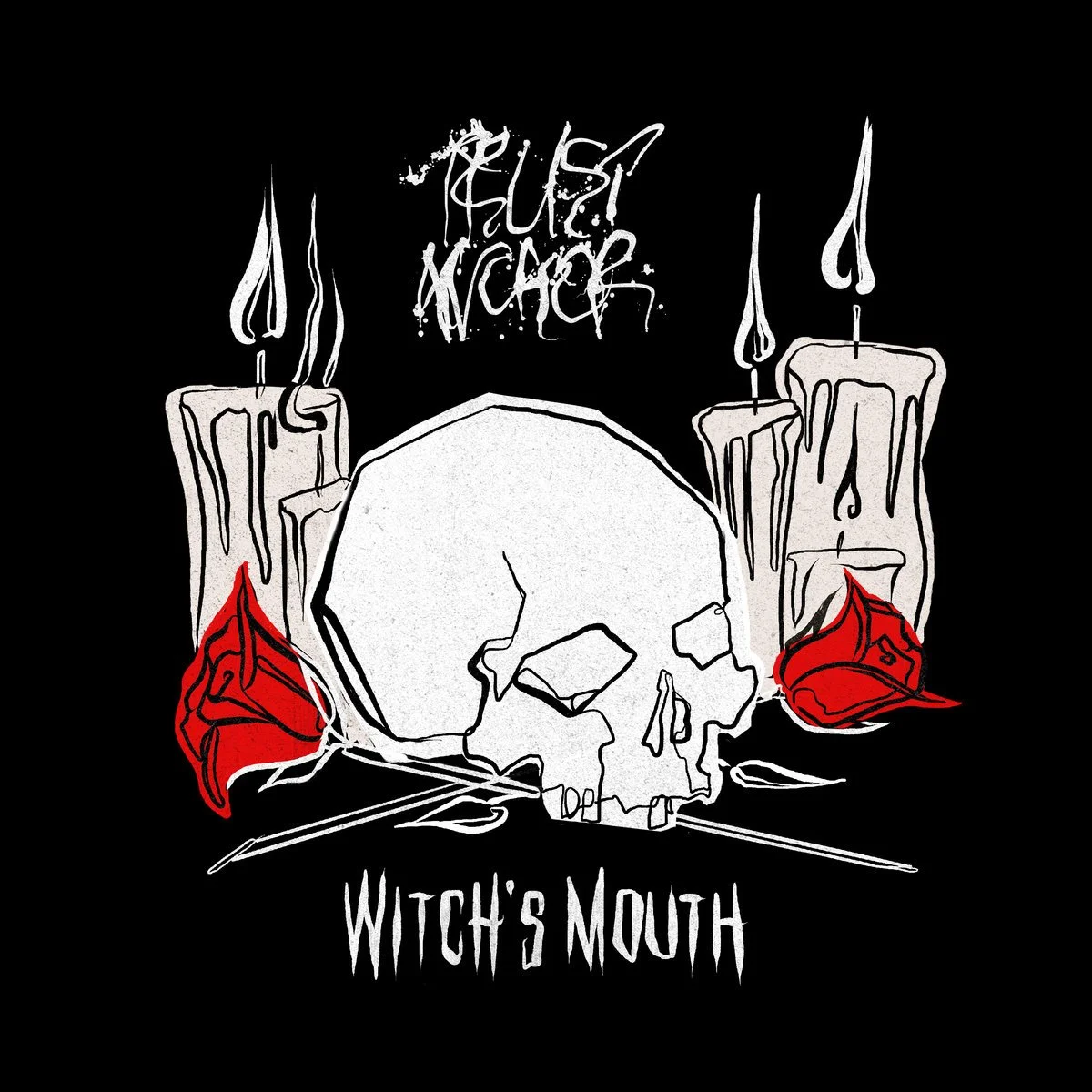 Cover art for the single, "Witch's Mouth" by Trust Anchor. Produced and Mixed by Jeremy Wilkins.