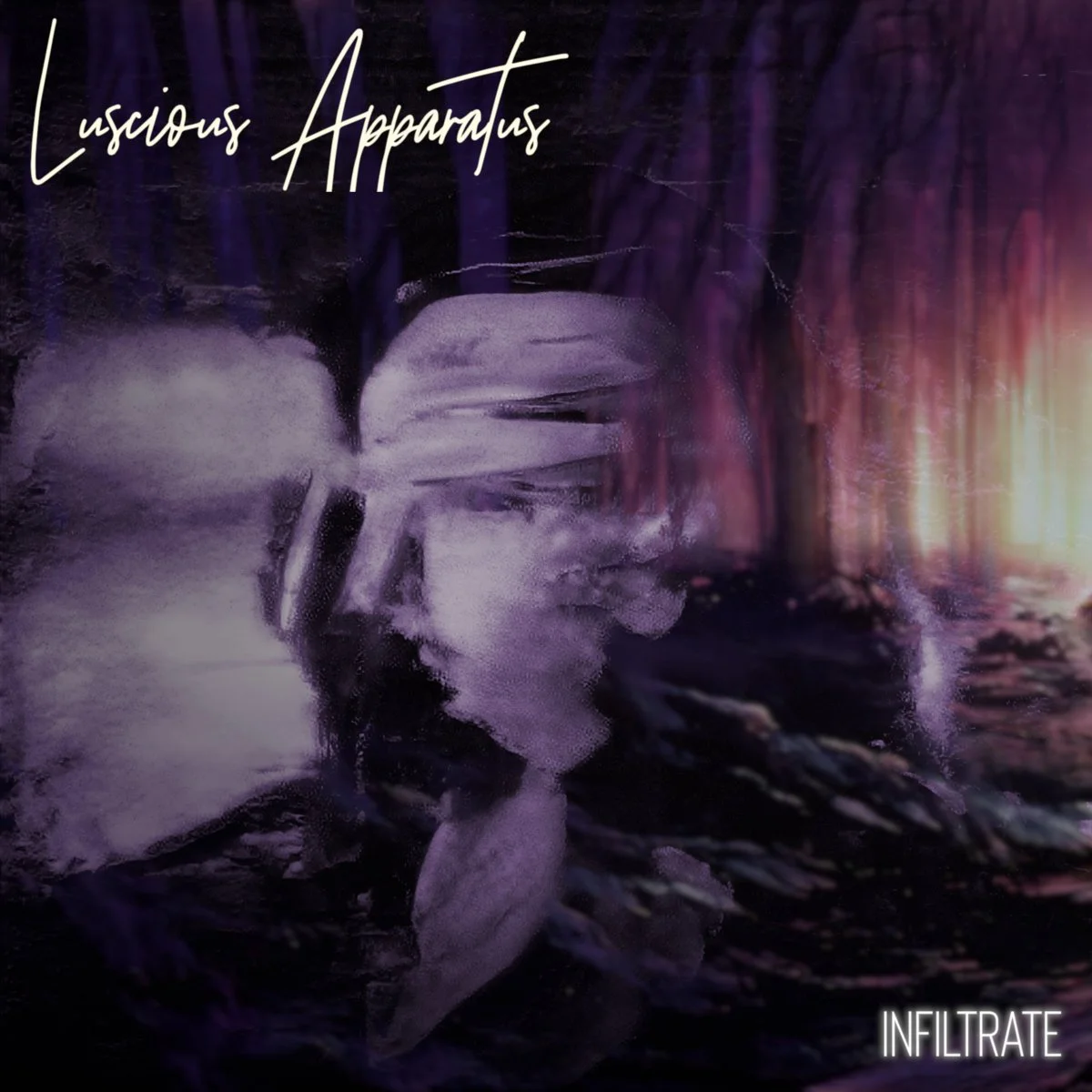 Cover art for the single, "Infiltrate" by Luscious Apparatus. Mixed and mastered by Jeremy Wilkins.