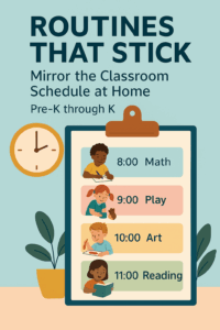 Routines That Stick: Mirror the Classroom Schedule at Home (Pre-K–K)