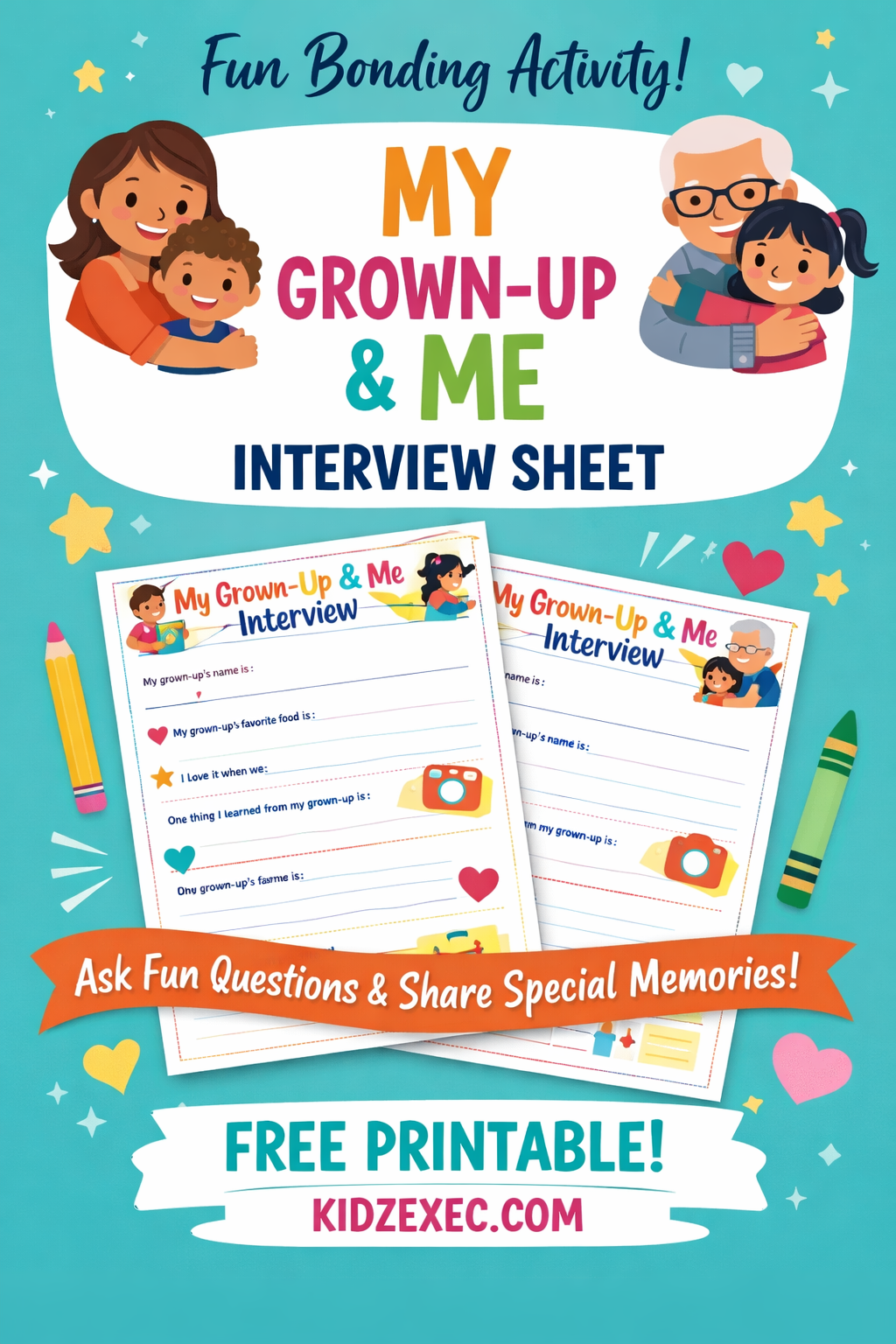 My Grown-Up and Me Interview Sheet