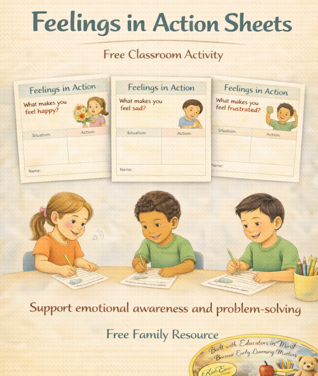 Feelings in Action Sheet