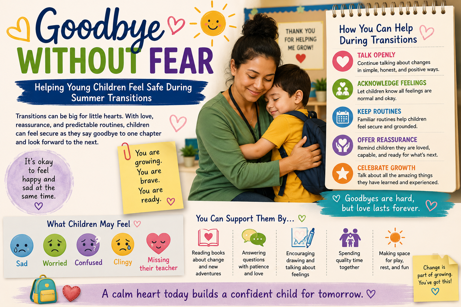 Helping Young Children Feel Safe During Summer Transitions