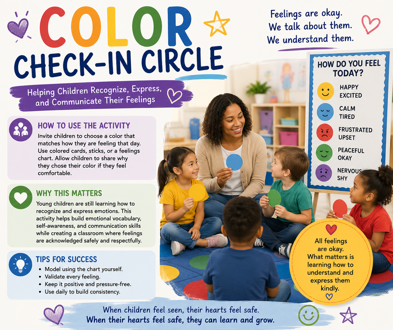 Color Check-In Circle
