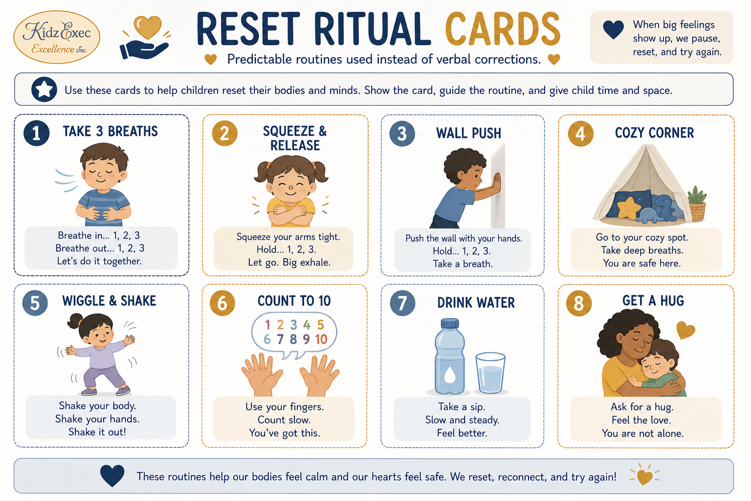 Reset Ritual Cards -Supporting Challenging Behaviors