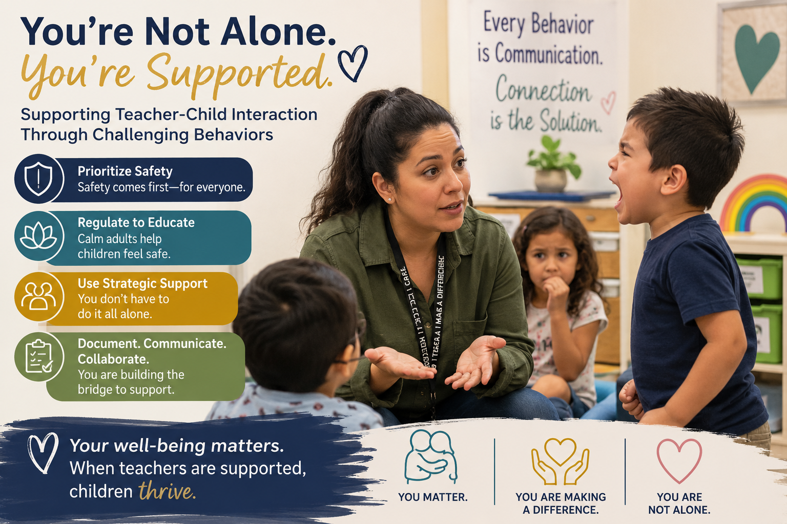 When the Classroom Feels Unsafe: Supporting Teachers Through Challenging Behaviors in Early Childhood Settings