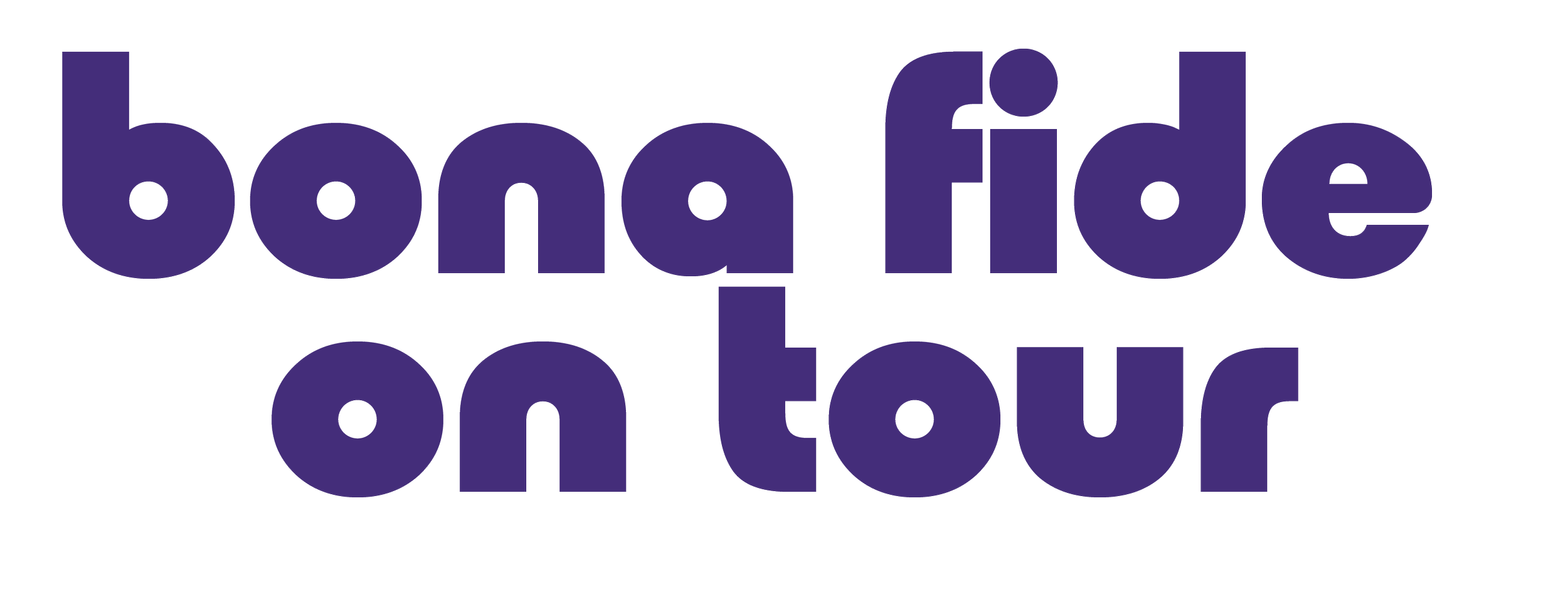 Image says "BONA FIDE ON TOUR"