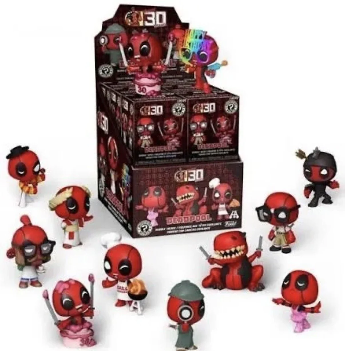 Funko Mystery Minis Deadpool 30th Anniversary Whole Set