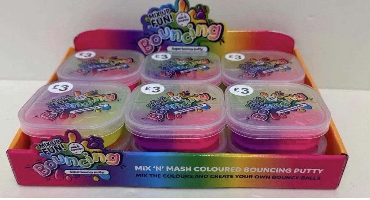 Bouncing Putty 6 Color 50g Children Sensory Fun Kids Party Bags