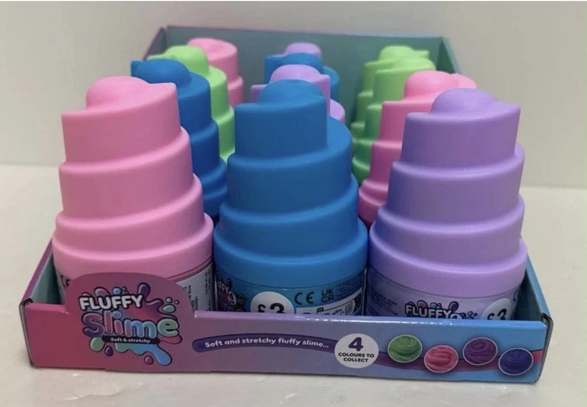 Rainbow Fluffy Bouncing Putty Sensory Toy Stretch Shape Bounce NEW