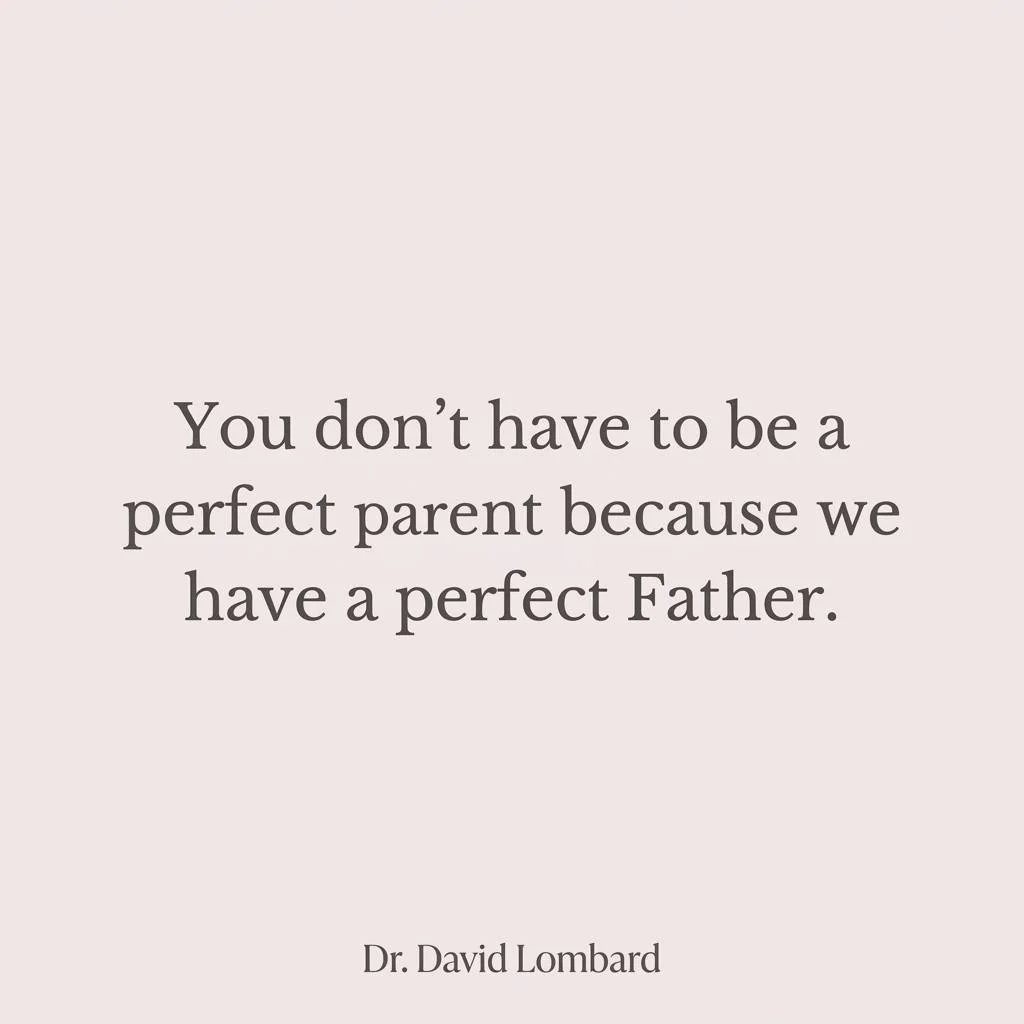 Quick reminder: You don&rsquo;t have to be a perfect parent because we have a perfect Father. Let go of the "should-haves" today and lean into His grace. Your kids don't need a superhero; they need a parent who relies on God. #GraceBasedPar
