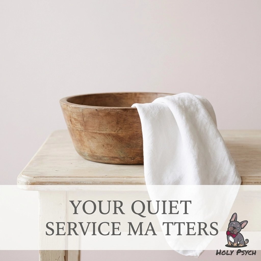I used to think service was only found in big gestures. Now I know that every meal prepped and tear wiped is a sacred act of service to Him. In the quiet of parenting, your love reflects Christ's heart. You matter. #MaundyThursday #Parenting #Faith #