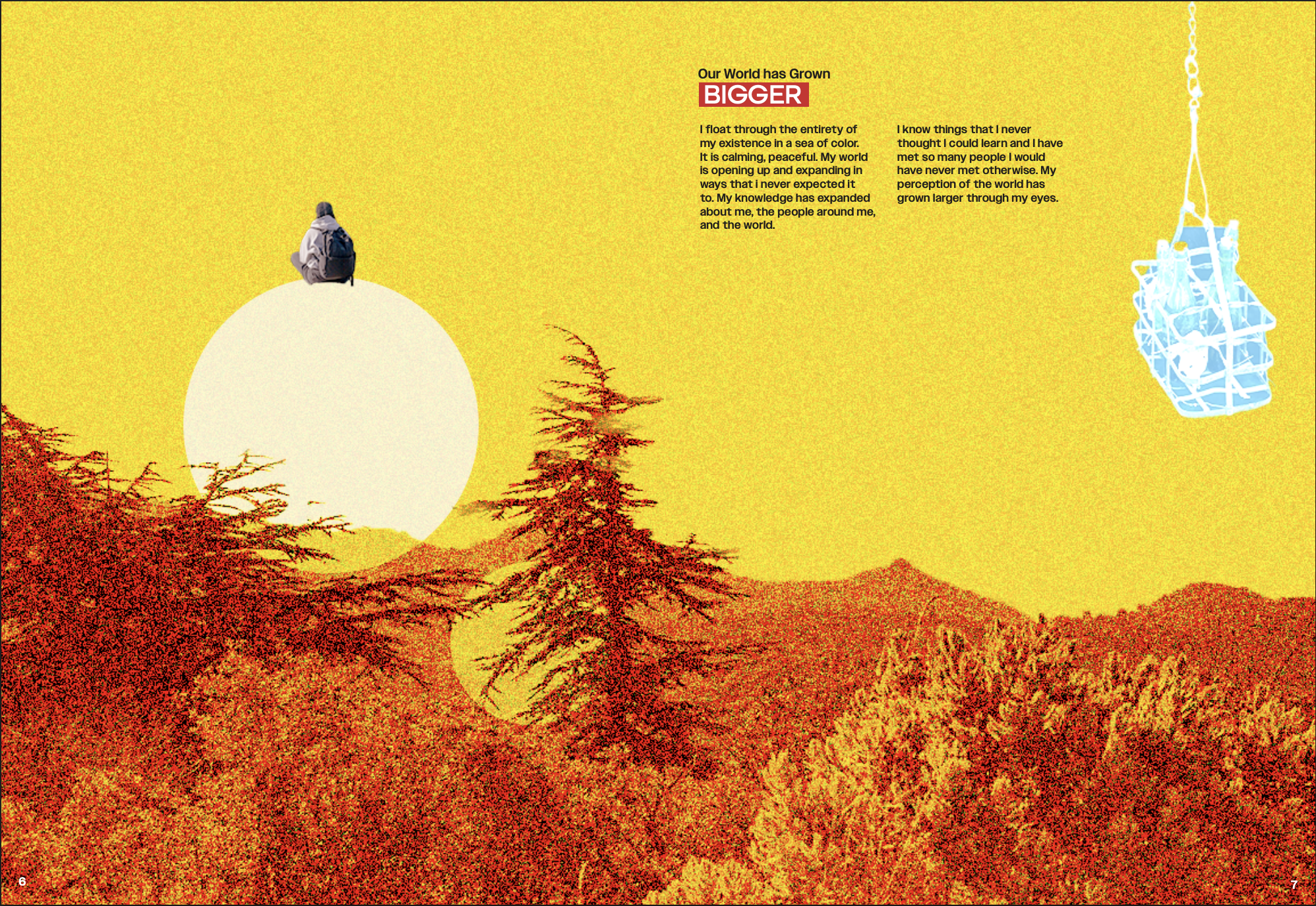 Ce N'est Pas Reel \ Collaboration between Mills Lynerd (Graphic Design and Typography), Lindsey Jordan (Photography), and me (Photography) \ pg 6/7