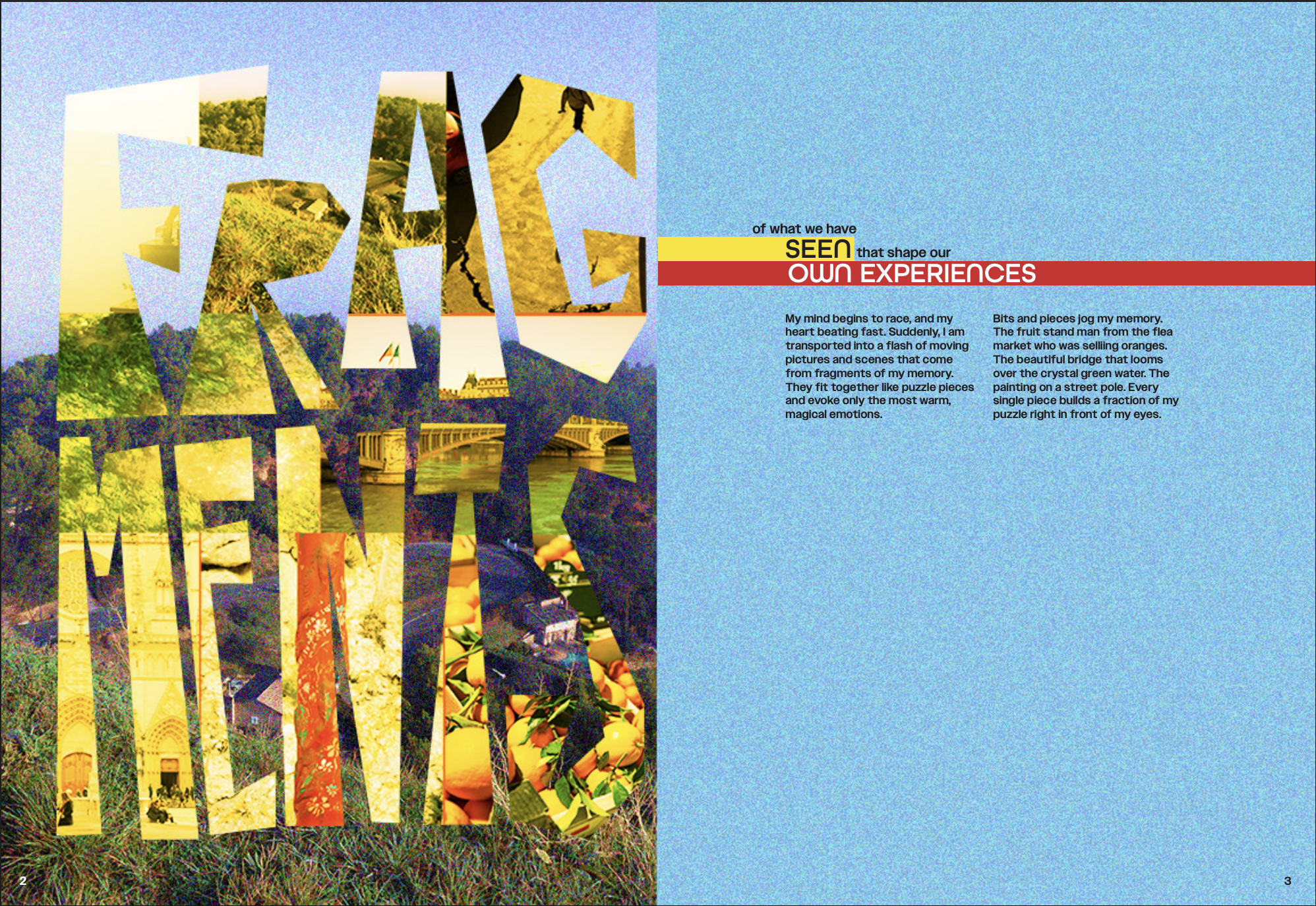 Ce N'est Pas Reel \ Collaboration between Mills Lynerd (Graphic Design and Typography), Lindsey Jordan (Photography), and me (Photography) \ pg 2/3