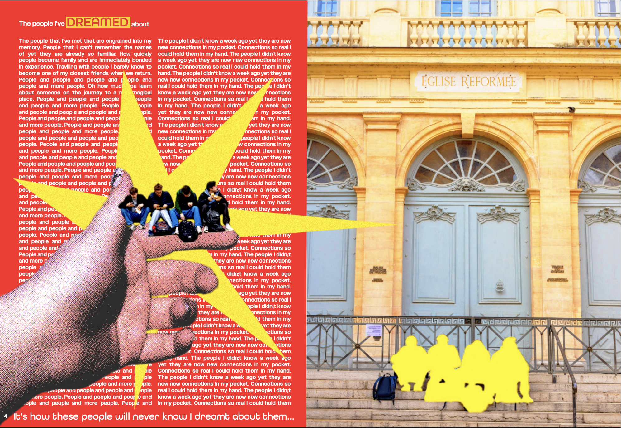 Ce N'est Pas Reel \ Collaboration between Mills Lynerd (Graphic Design and Typography), Lindsey Jordan (Photography), and me (Photography) \ pg 4/5