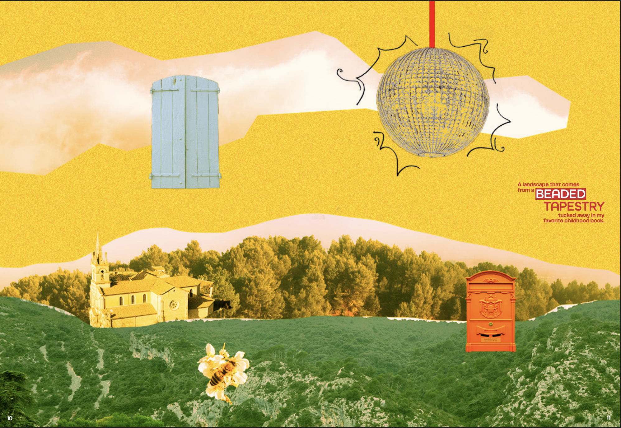 Ce N'est Pas Reel \ Collaboration between Mills Lynerd (Graphic Design and Typography), Lindsey Jordan (Photography), and me (Photography) \ pg 10/11