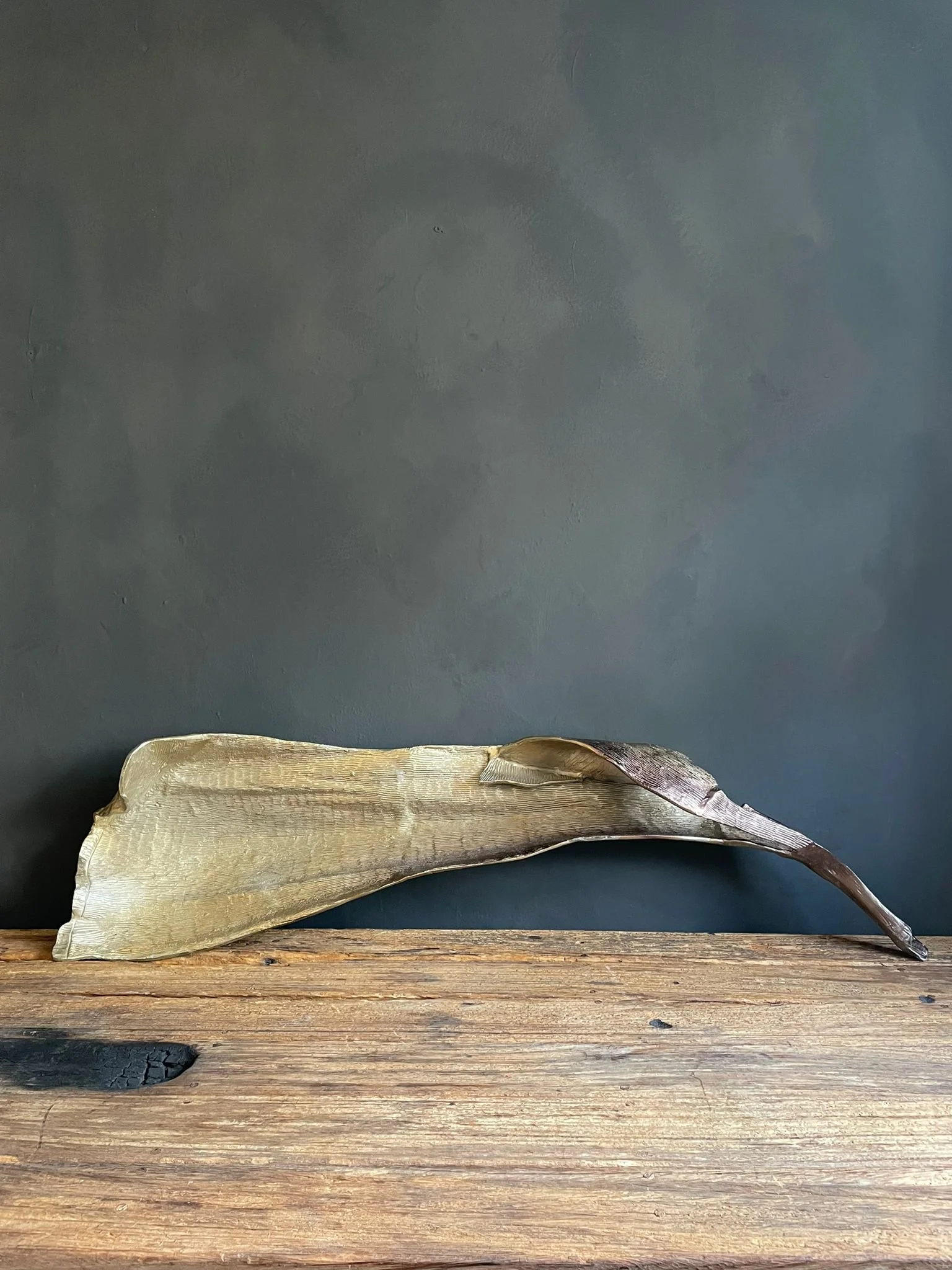 RELLIK | Cast Metal Palm Frond Sculpture