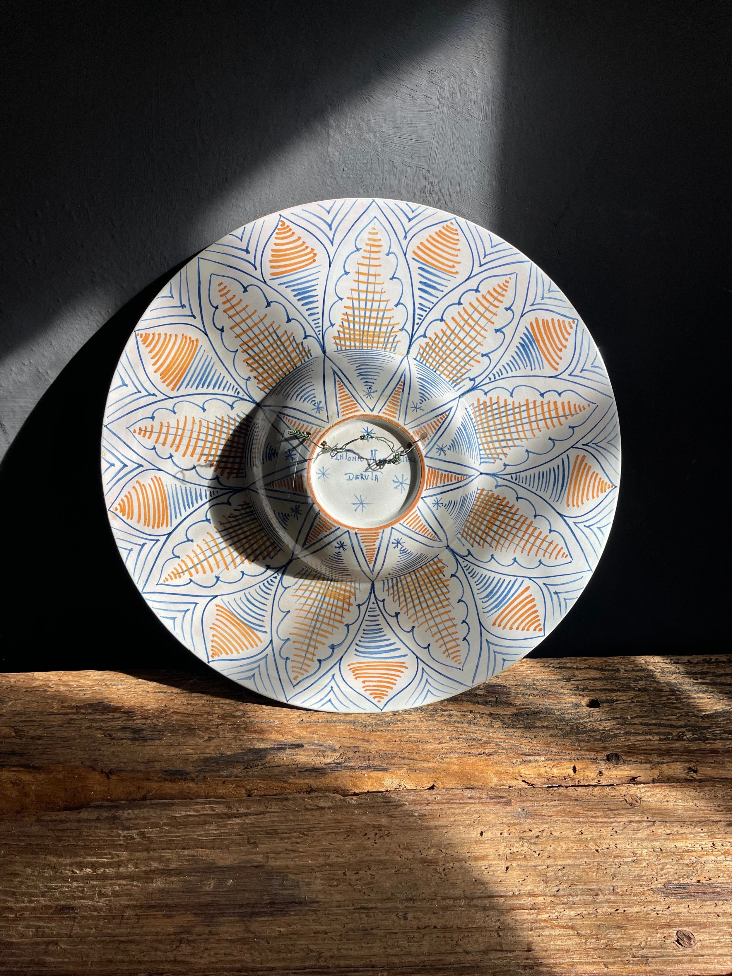 RELLIK | Italian Renaissance Revival Portrait Wall Plate by Antonio Margaritelli Deruta