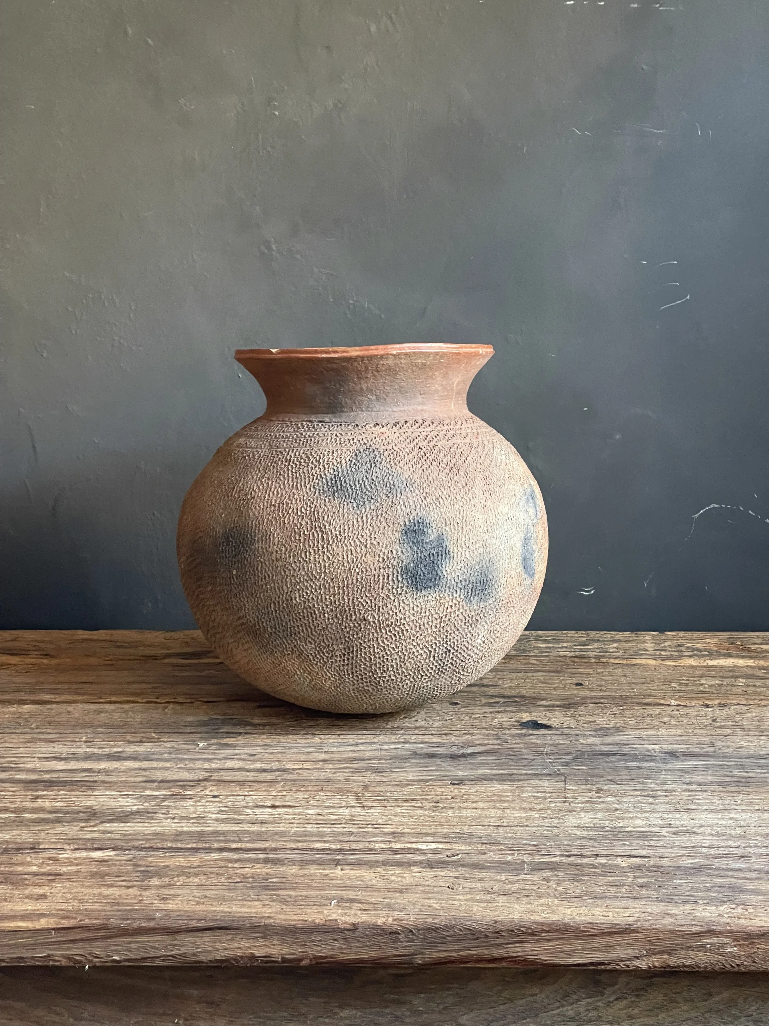 African Globular Cooking Pot | Earthenware Clay | Congo