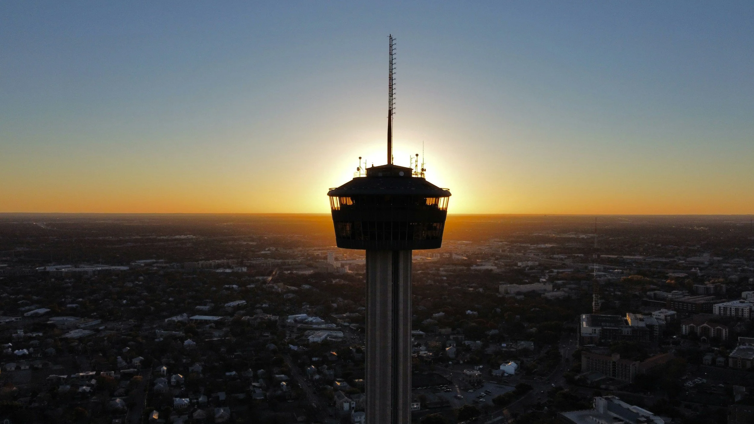San Antonio, Texas, sunset. am creative consulting services.