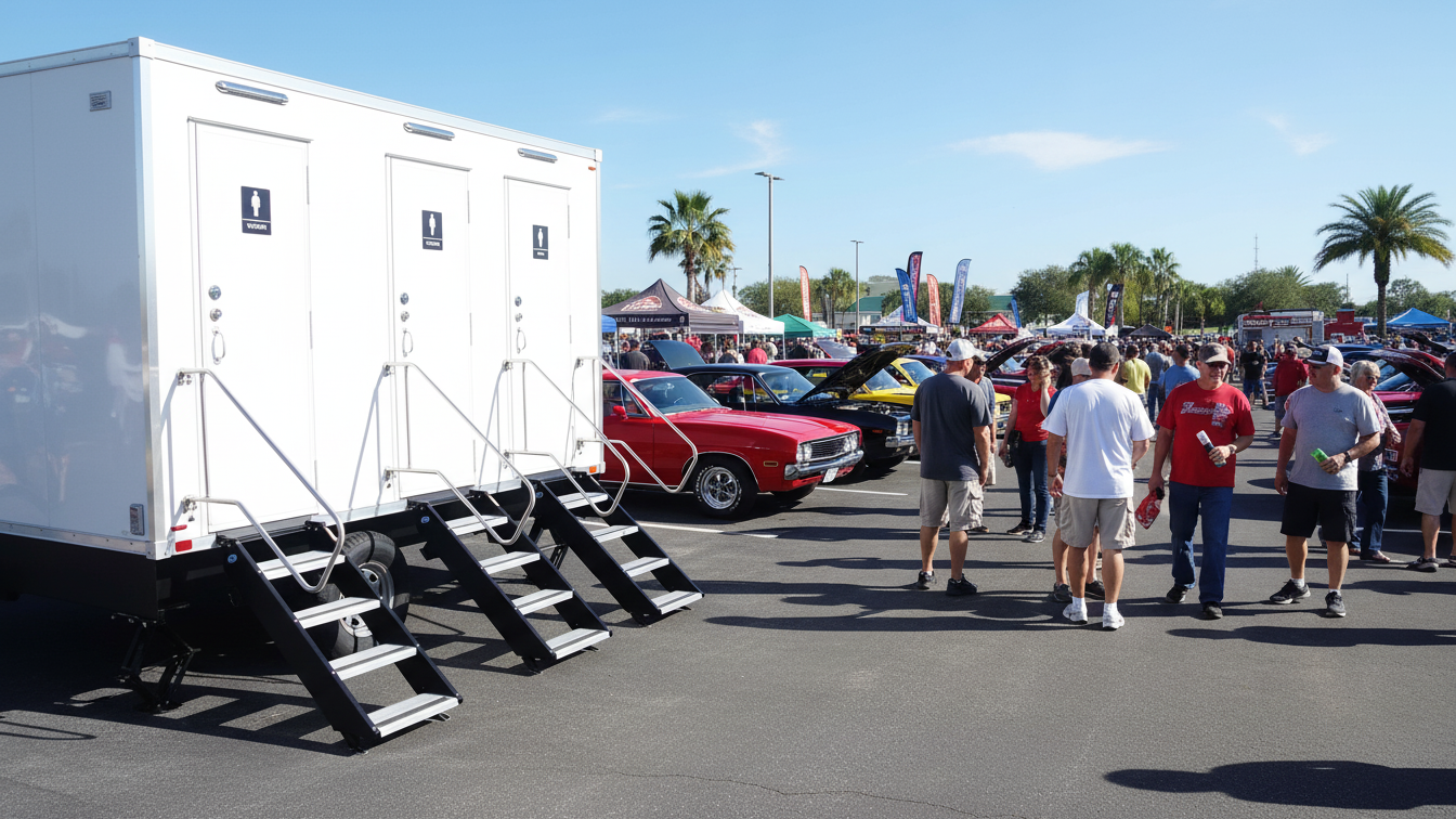 car show restroom trailers florida