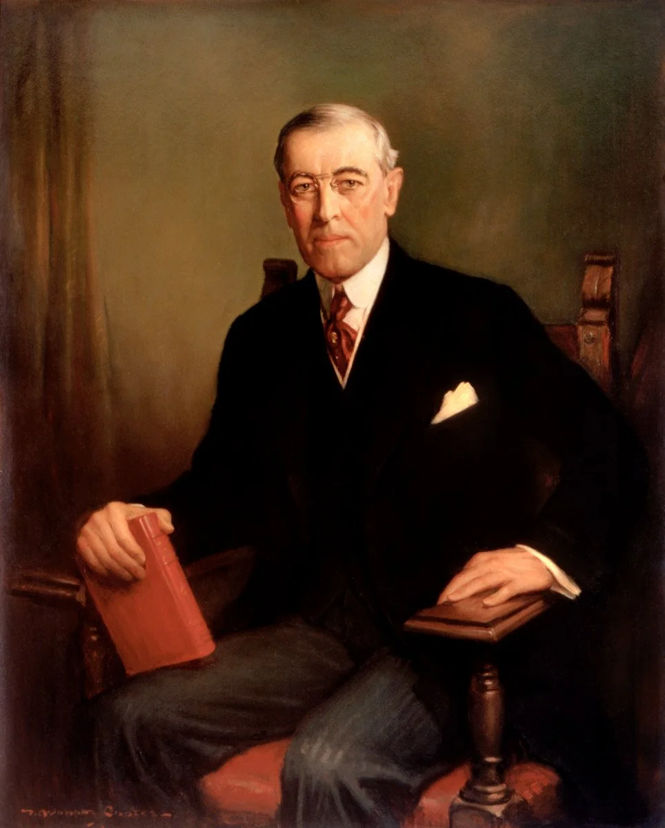 Woodrow Wilson Presidential Portrait on view at the National Portrait Gallery in DC