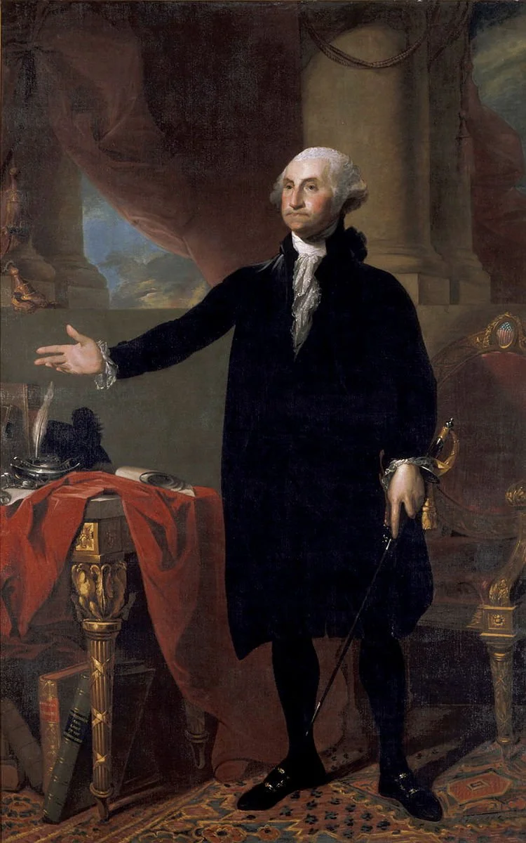 George Washington Presidential Portrait on view at the National Portrait Gallery in DC