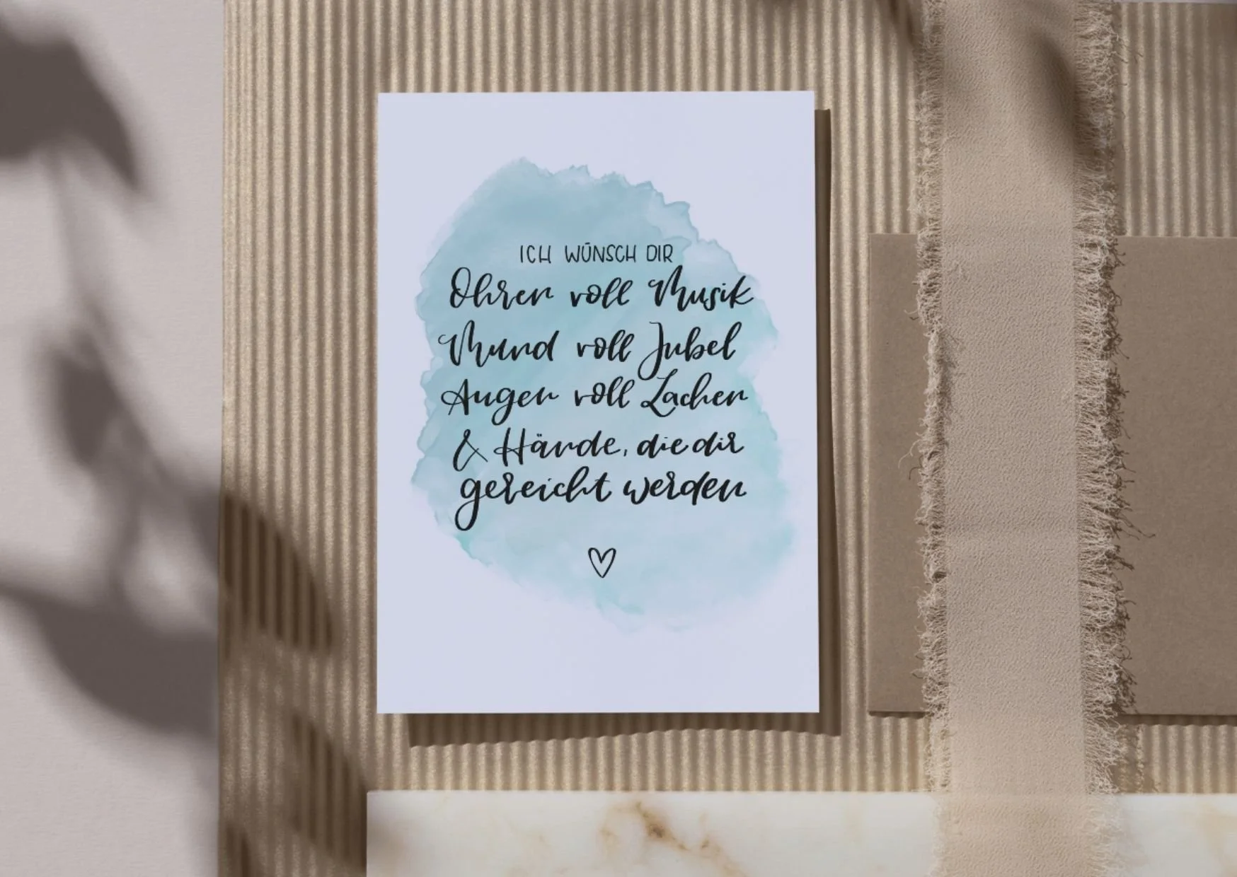 Wundervolle Wünsche (Klappkarte)