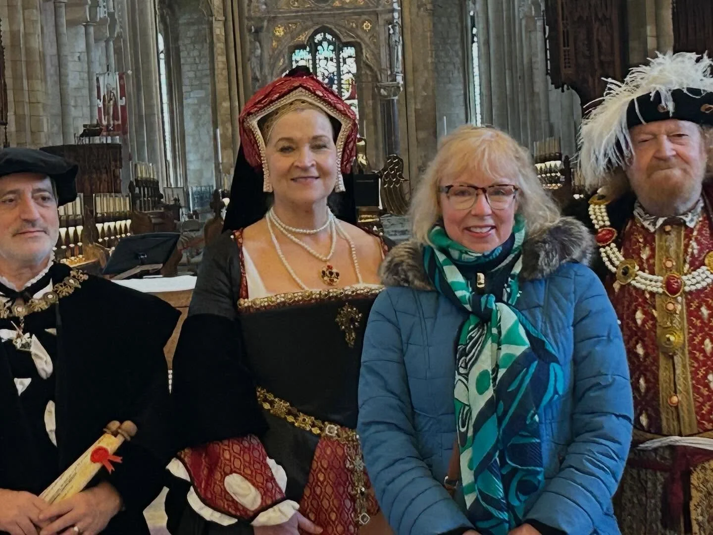Bumped into Henry Vlll and Catherine of Aragon at Peterborough Cathedral. Henry had never heard of Canada but I suppose that&rsquo;s not surprising.