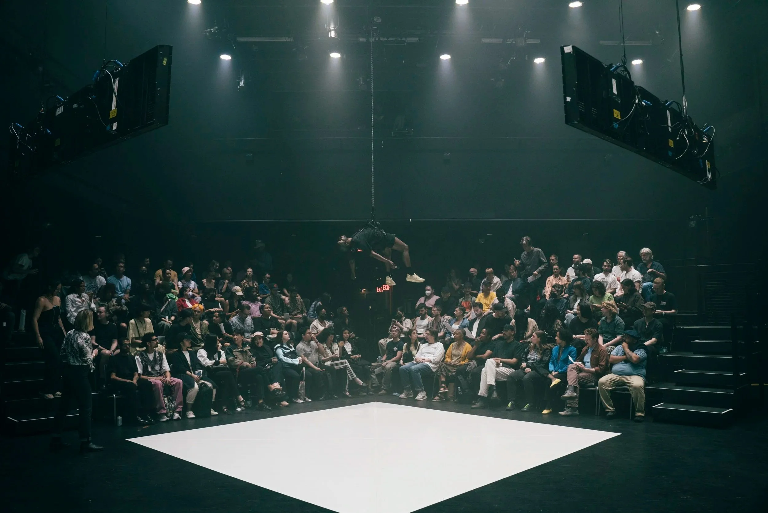 you can hear footsteps 