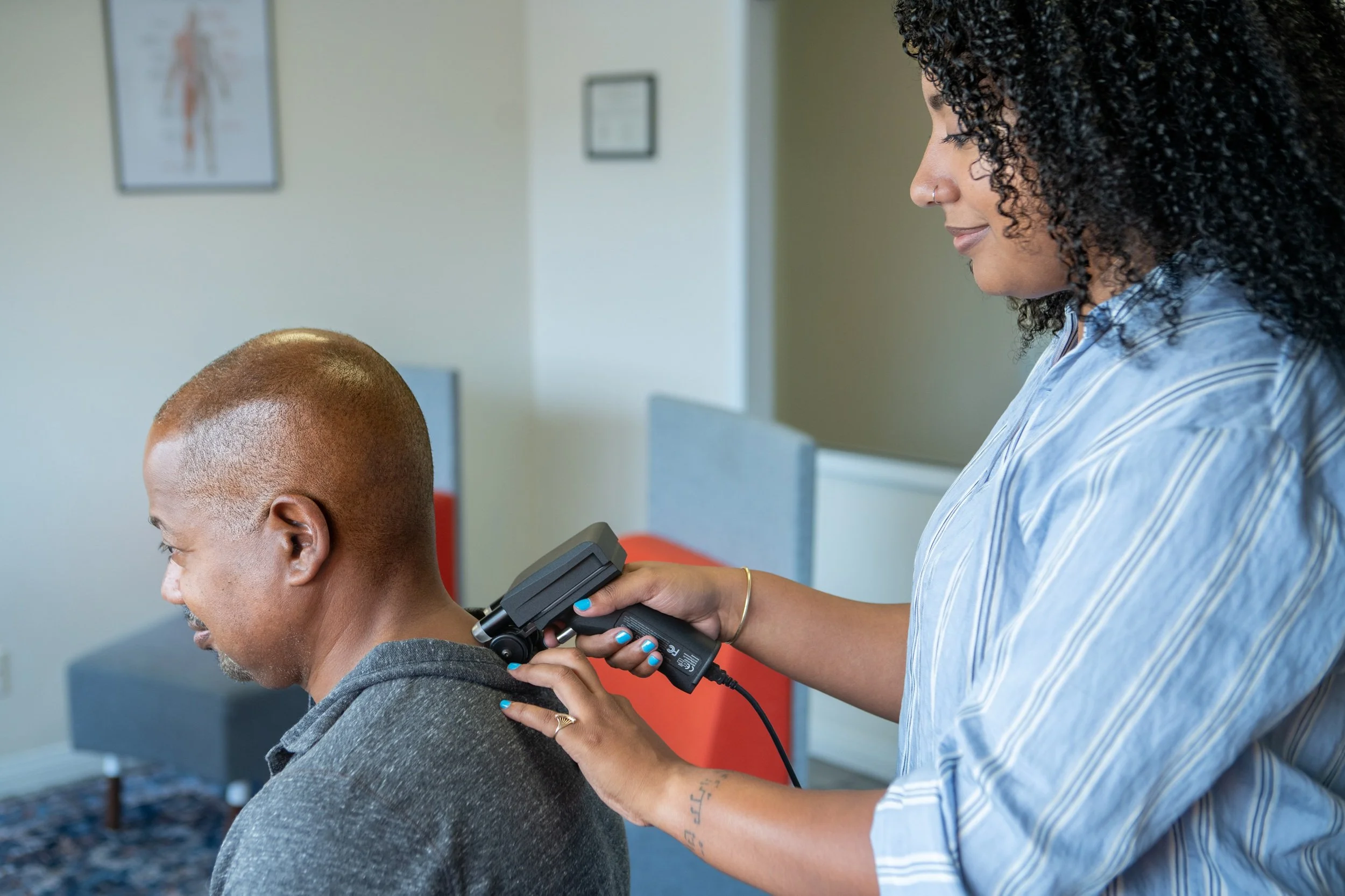 Titron nerve scanning equipment used during upper cervical chiropractic care