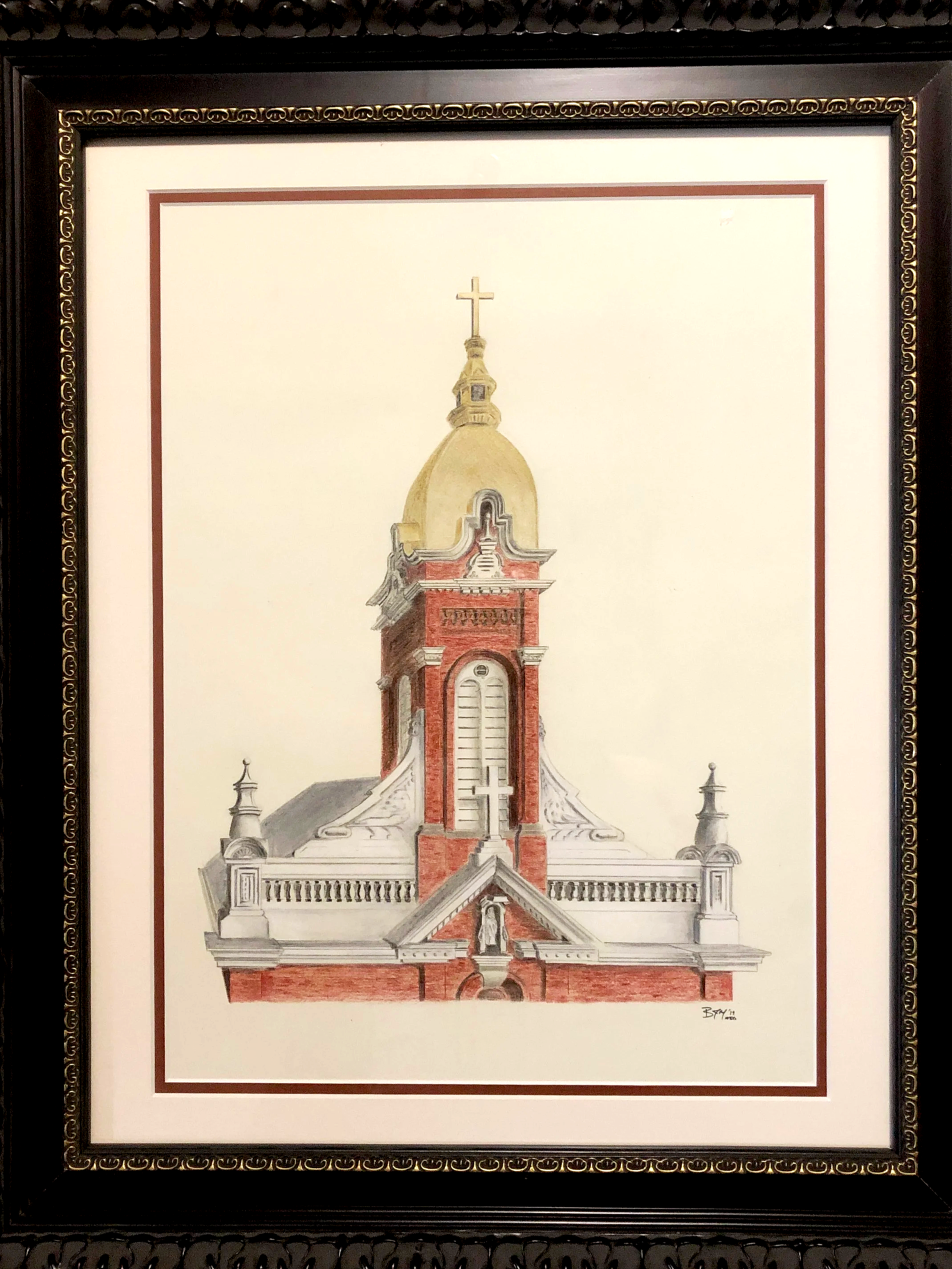 Cathedral of the Immaculate Conception - Colored Pencil  (Original Size 16"x 20")
Purchased for Private Collection
PRINTS AVAILABLE