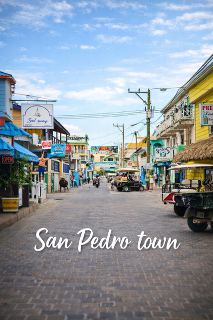 San Pedro town - local culture and coastal energy just a short ride away
