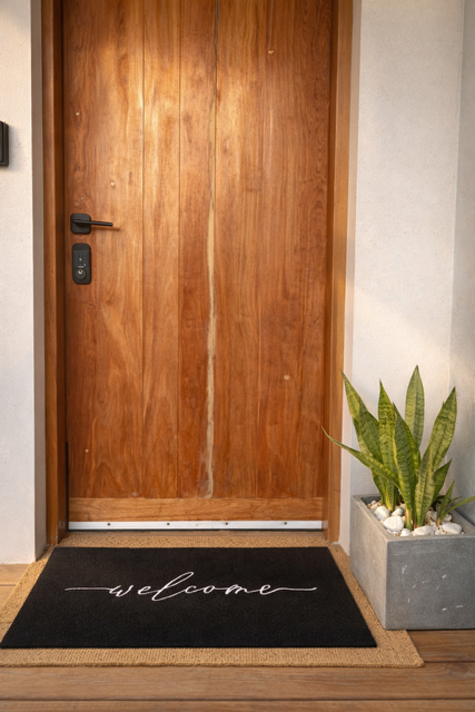 Welcome to Serendipity!  A warm, modern entrance that sets the tone from the moment you arrive
