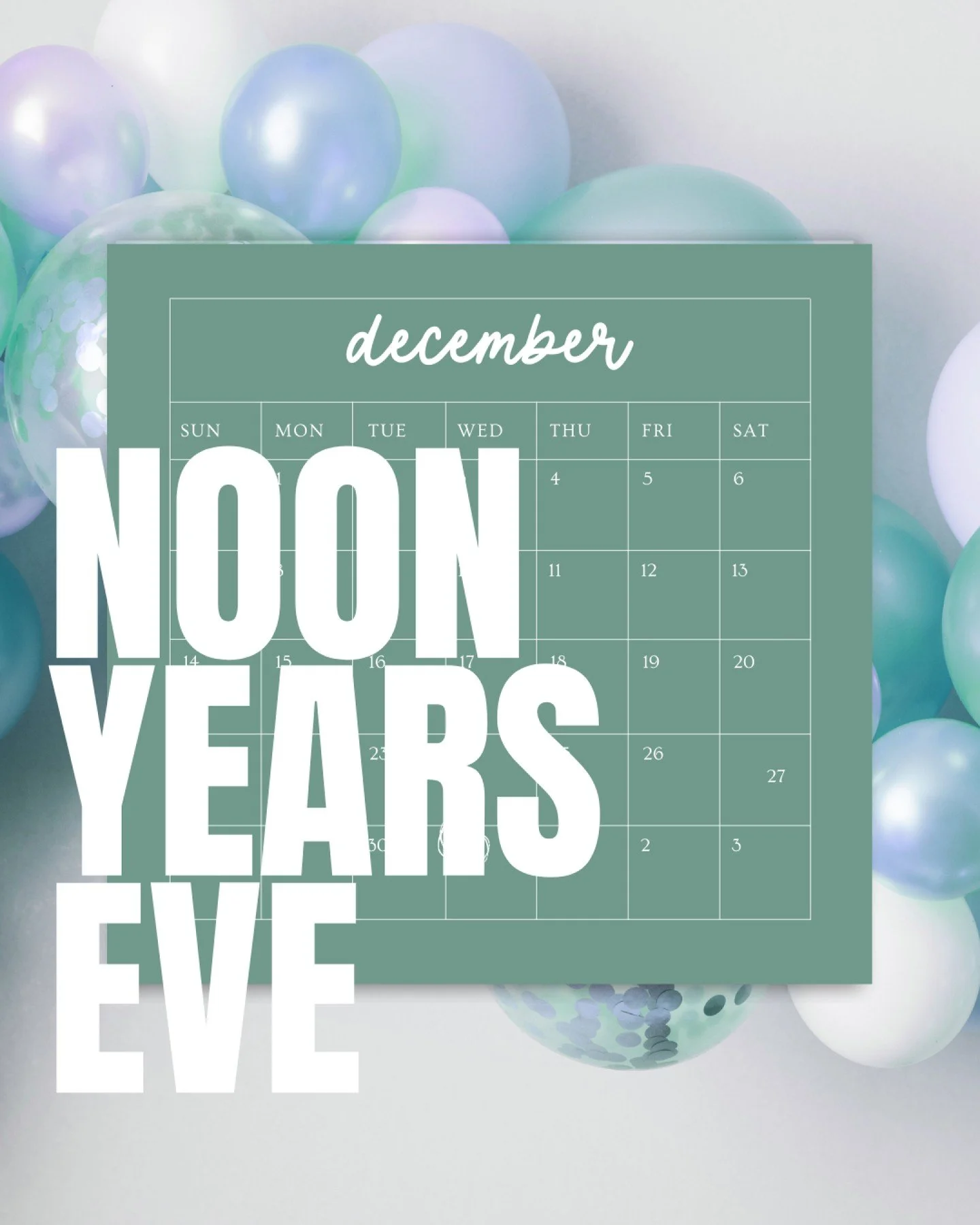 Here&rsquo;s our top 4 Noon Years Eve Options to celebrate with your kids and still have time to ring in the new year for yourself (swipe to see a new years event that sounds like heaven)🥂Here&rsquo;s to another year of magic-making 😵&zwj;💫🥹

🕝C