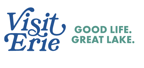 Visit Erie logo with text 'Good Life. Great Lake.'