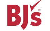 BJ's Wholesale Club logo in red and white.