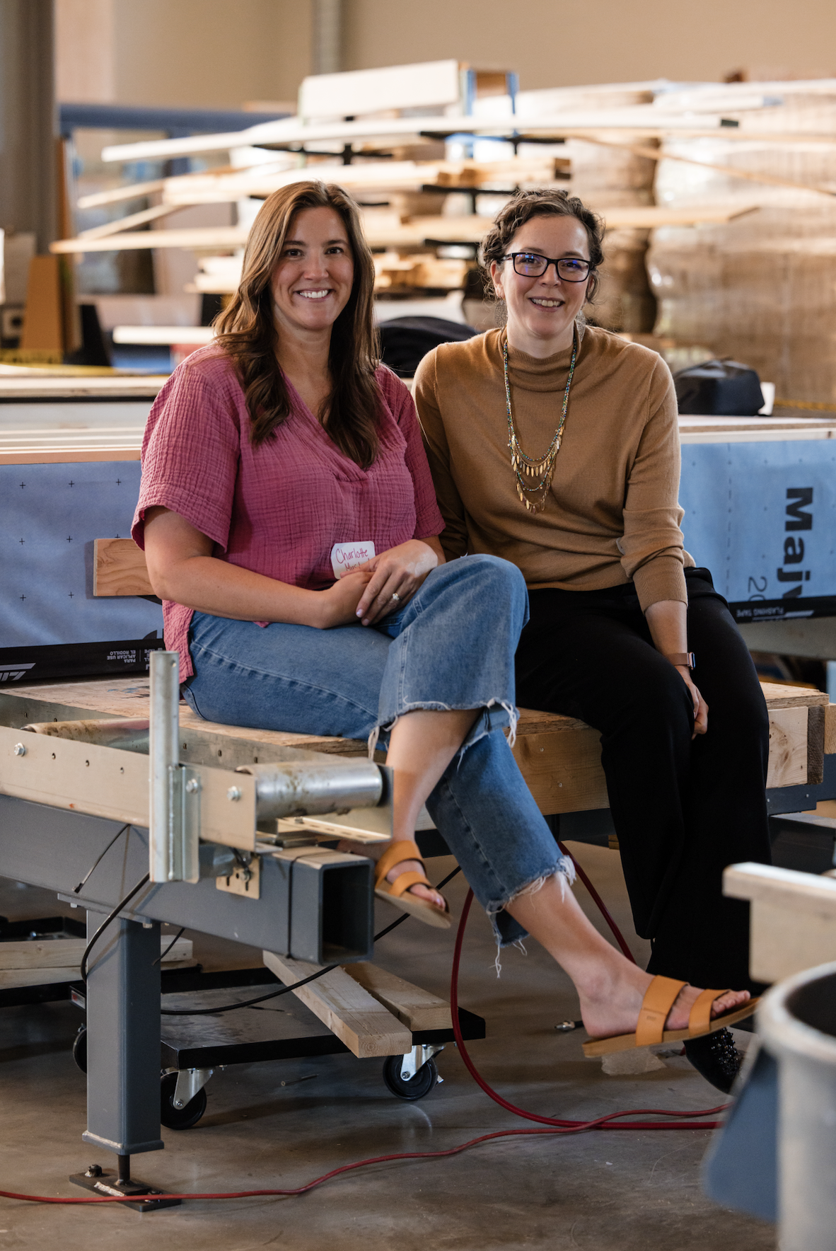 Charlotte Mustard on the left, and Emily Mottram on the right