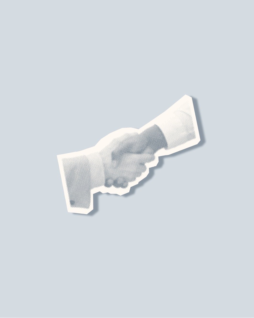 hand shaking illustration