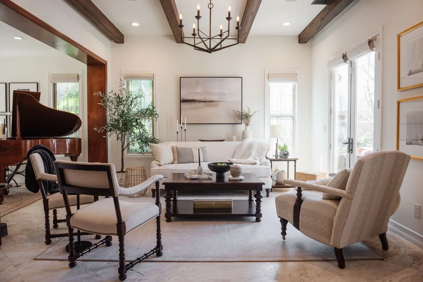 Here&rsquo;s a before and after&hellip;an example of turning a house into a home. By learning from the clients how they live, what they aspire their space to reflect, and to create a narrative all their own. 
We welcomed in more light with fresh pain