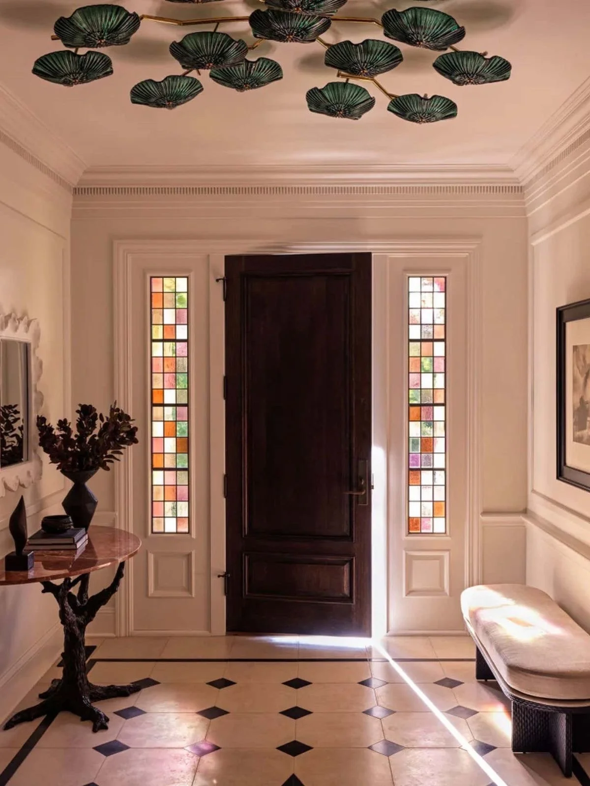 Stained glass. I will always admire this art.  Traditional,  vintage, or modern. I especially admire the work of @kras.glas in the EU 
&bull;
&bull;
&bull;
#stainedglass #modernstainedglasspatterns #stainedglassrestoration #stainedglassreno #homedesi