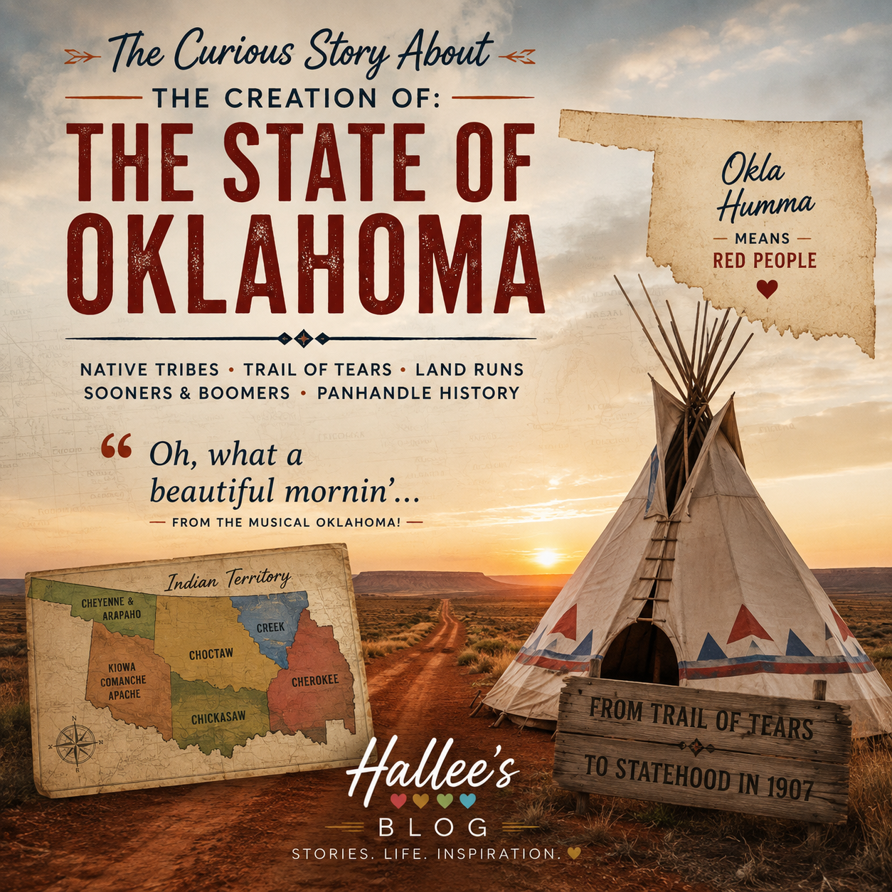 The Curious Story About the Creation of:                           The State of Oklahoma